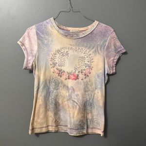 multicolored tee